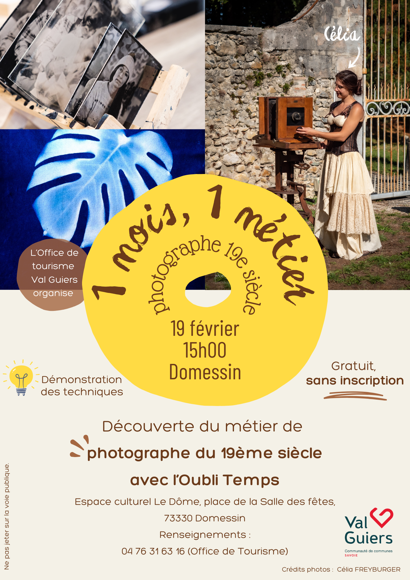 1 mois 1 métier affiche photographe